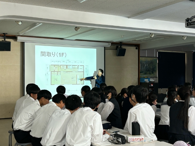 みきゃん探究で高校生へ授業