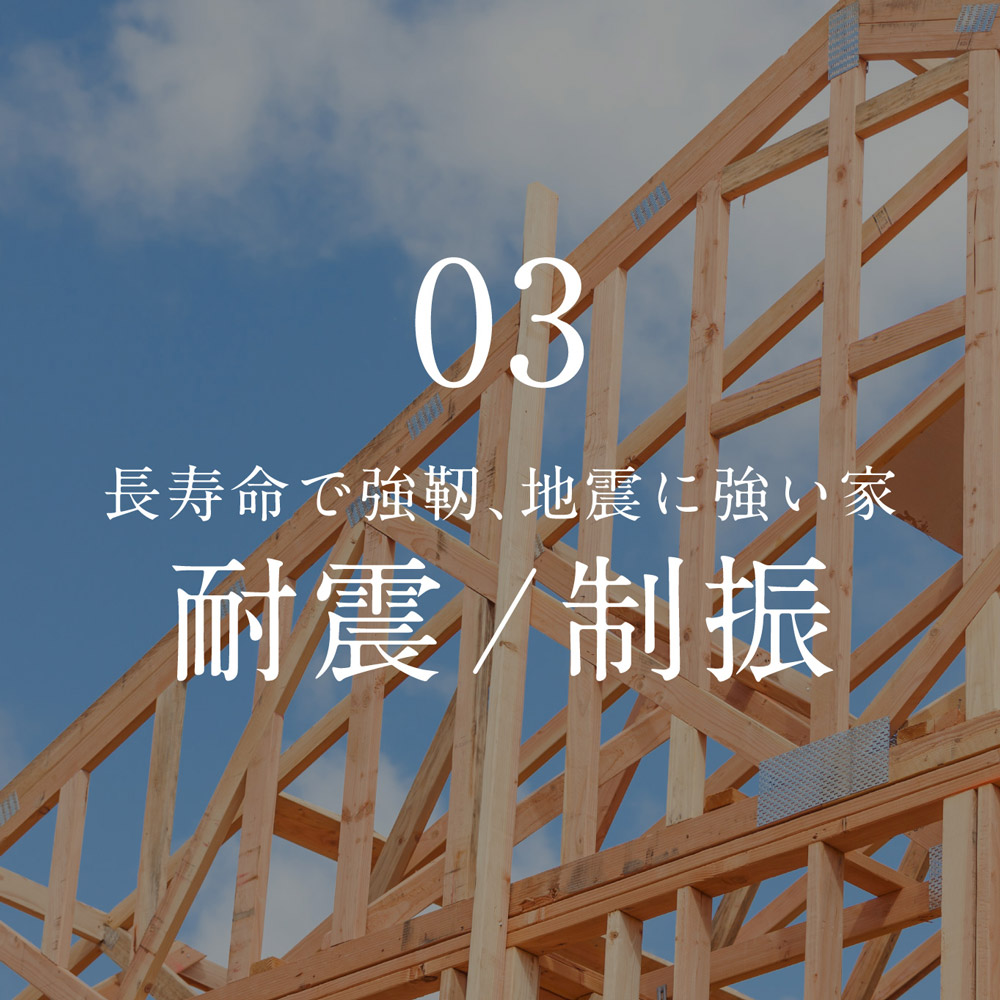 03. 長寿命で強靭、地震に強い家