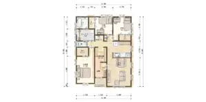 豊富な収納や広々としたランドリーが魅力の平屋