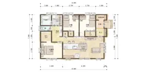 リビングから各部屋へのアクセスがしやすい家